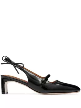 SHUSHU/TONG туфли Bow 50 с квадратным носком, черный