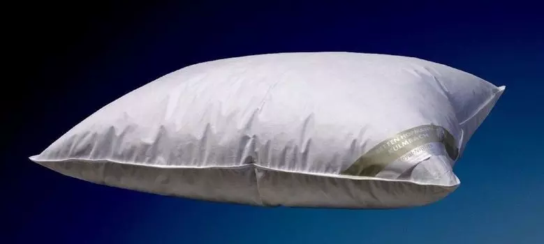 ШВЕЙЦАРИЯ подушка подушка перьевая подушка 65х100 см 15% пух прочный 1200 г средний Betten Hofmann