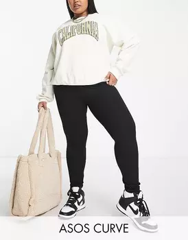 Шварцовые леггинсы ASOS DESIGN Curve
