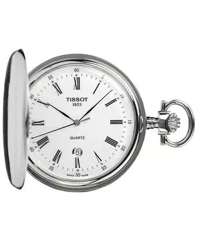 Швейцарские карманные часы Savonnette унисекс из нержавеющей стали, 49 мм Tissot