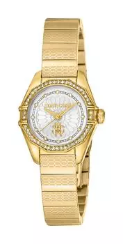 Швейцарские кварцевые часы Roberto Cavalli, серебро