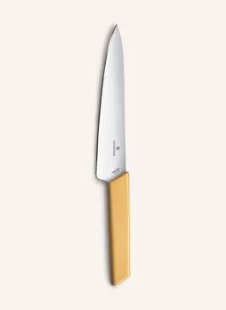 Швейцарский современный разделочный нож. Victorinox, желтый