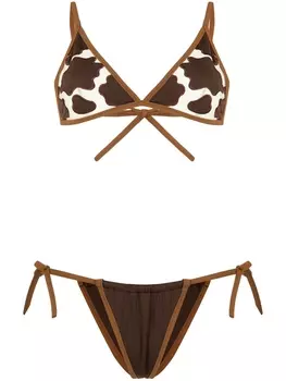 Sian бикини Skye с узором, коричневый