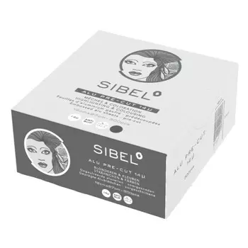SIBEL Фольга алюминиевая парикмахерская 12x27см - 300 шт. - Черный Inna