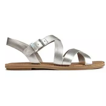 Сицилийские сандалии Toms, серебряный