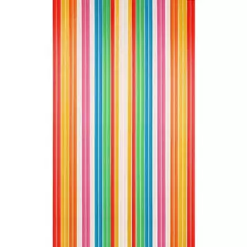 SIDCO полоса занавеска для двери занавеска с нитками пластиковая красочная 90x200, мультиколор
