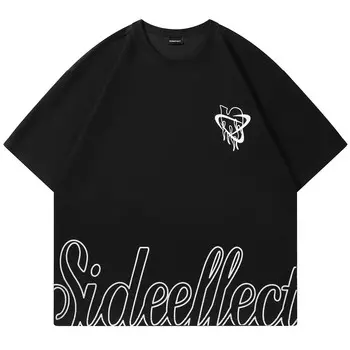 Sideeffect Футболка унисекс, Набор из 2 шт. (черный и черный)