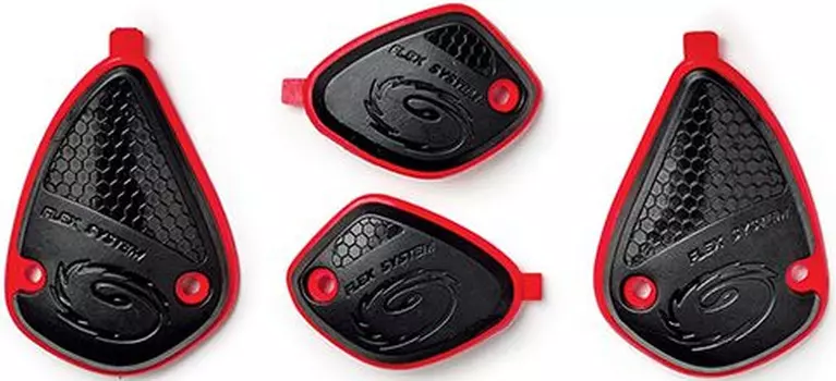 Протекторы Sidi Crossfire голеностопные, черный/красный