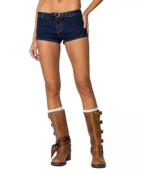 Сидни низкие джинсовые шорты Ciel Micro Edikted, синий