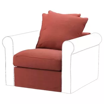 Сидячая часть GRNLID 1, Ljunge светло-красный IKEA