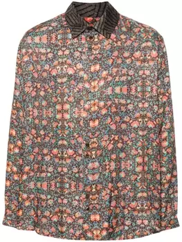 Siedres рубашка с графичным принтом, коричневый