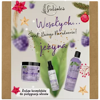 Sielanka Leśna Jeżyna набор: шампунь для светлых волос, 400 мл + маска и кондиционер для волос 2-в-1, 250 мл + кондиционер, стимулирующий рост волос, 100 мл