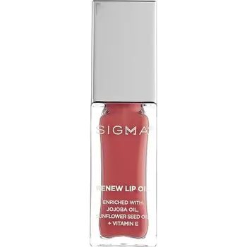 Sigma Beauty Renew Масло для Губ Свежий Розовый Блеск Питательное Нелипкое Масло Для Губ с Легким Блеском Без Парабенов Блеск Для Губ Спокойный