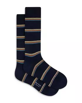 Сигнатурные носки с полосками Block Stripe Paul Smith, мультиколор