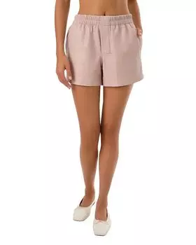 Сигрид - шорты боксерки из искусственной кожи LAMARQUE, коричневый/бежевый