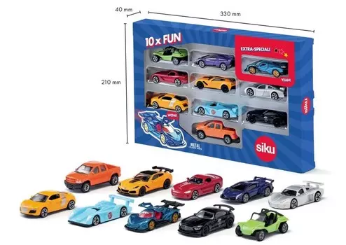 Siku 0450 Набор из 10 спортивных автомобилей 09220