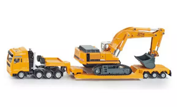 Сику, Грузовик с экскаватором на платформе, модель Siku