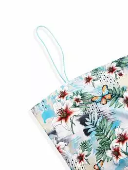 Sil Medeiros женский летний праздничный повседневный укороченный топ с цветочным принтом бабочки, многоцветный