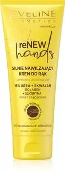 Сильно увлажняющий крем для рук «Цветок персика» для сухой и обезвоженной кожи, 75 мл Eveline Cosmetics, Renew Hands