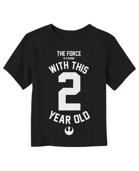 Сила «Звездных войн» для малышей сильна в этой футболке унисекс для двухлетних детей Disney Lucasfilm
