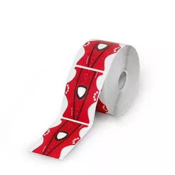 Silcare Двусторонние формы для наращивания ногтей Красные 500шт.