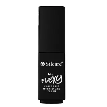 Silcare, Flexy Hybrid Gel, гибридный лак для ногтей, ярко-розовый, 4,5 г