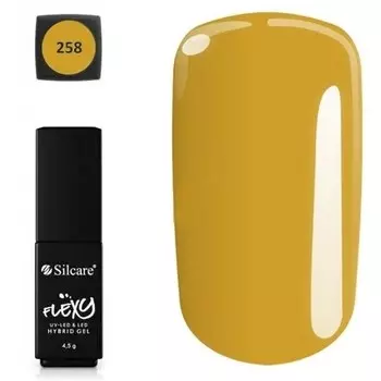 Silcare, Flexy Hybridgel, гибридный лак, 258, 4,5 г