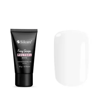 Silcare, Polygel Easy Shape White, Лак для ногтей, 30 г