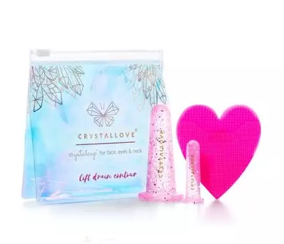 Силиконовые чашки для массажа лица - Роза Crystallove