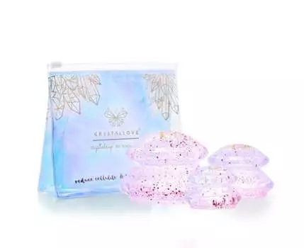 Силиконовые чашки для массажа тела с блестками – Crystallove Crystallove