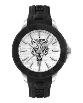 Силиконовые часы City Rush PLEIN SPORT, цвет black/stainless steel/silver