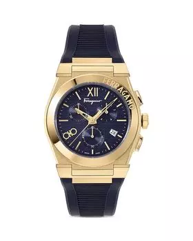 Силиконовые часы Ferragamo Vega с хронографом, 42 мм