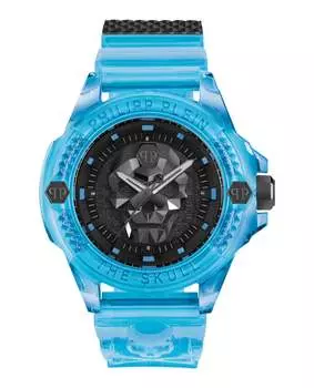 Силиконовые часы $kull Scuba Duba Edition PHILIPP PLEIN, синий/синий/черный