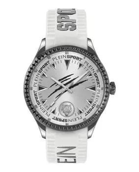 Силиконовые часы Lineman PLEIN SPORT, цвет white/gun/silver