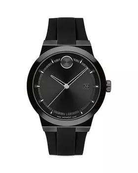 Силиконовые часы Movado BOLD Fusion, 42 мм, черный