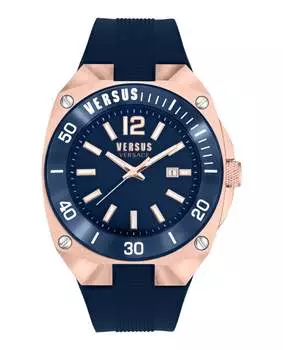 Силиконовые часы Versus Reaction Versus Versace, синий/розово-золотой/синий
