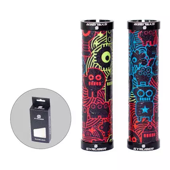 Силиконовые чехлы LeBycle на руль велосипеда не скользящие и прочные, мультиколор