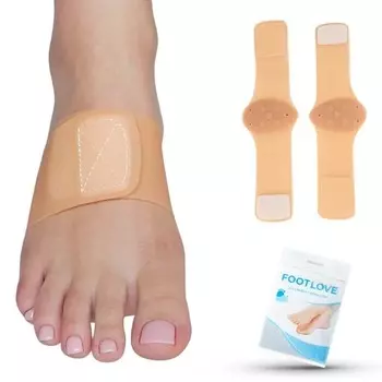 Силиконовые ленты с подушечками от плоскостопия и шишек (2 шт) N32 Neuron