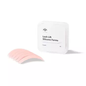 Силиконовые ролики для лифтинга и ламинирования ресниц Fashion Lash №5 (упаковка 8 пар), розовый Inna Marka