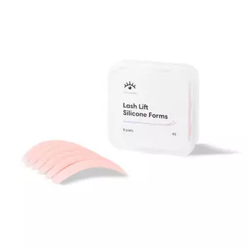 Силиконовые ролики для лифтинга и ламинирования ресниц Fashion Lash №5 (упаковка 8 пар), розовый Inna Marka