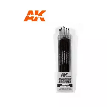 Силиконовые щетки — жесткий кончик, средний размер, Supplies & Accessories (AK-Interactive)