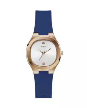 Силиконовые женские часы Eve GW0658L3 с синим ремешком Guess