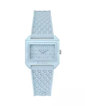 Силиконовые женские часы Mod pop GW0677L3 с синим ремешком Guess
