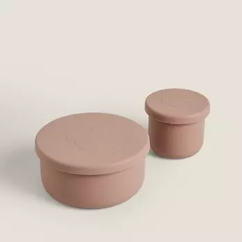 Силиконовый ланч-бокс Zara Home Mouse, розовый