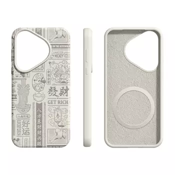 Силиконовый материал Disney MagSafe, высококачественный чехол для мобильного телефона с магнитной присоской, подходит для Huawei P70Pro/60/50, милый стиль с мультяшной анимацией, Far Peak Blue - MagSafe Magnetic