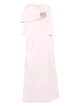 SILK LOVE & LACE платье с бантом, розовый