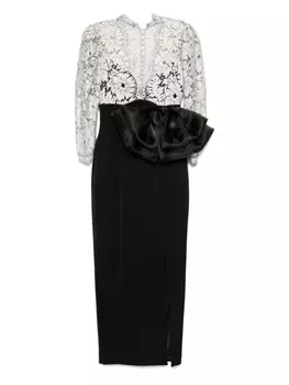 SILK LOVE & LACE платье с кружевным бантом, черный