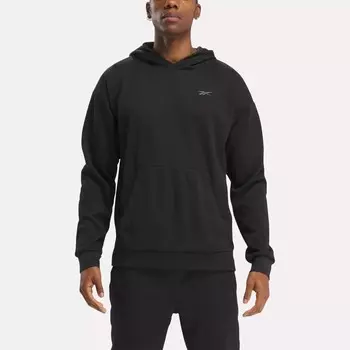 Силовая толстовка с капюшоном Reebok, черный