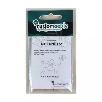 Силуэты кибермасок - хакер-крокодил, Infinity - Tokens, Markers & Templates (Customeeple)