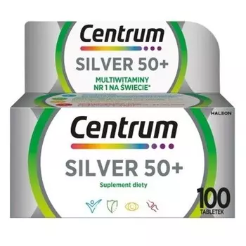Silver 50+ Мультивитаминная пищевая добавка 100 таблеток Centrum Markenlos